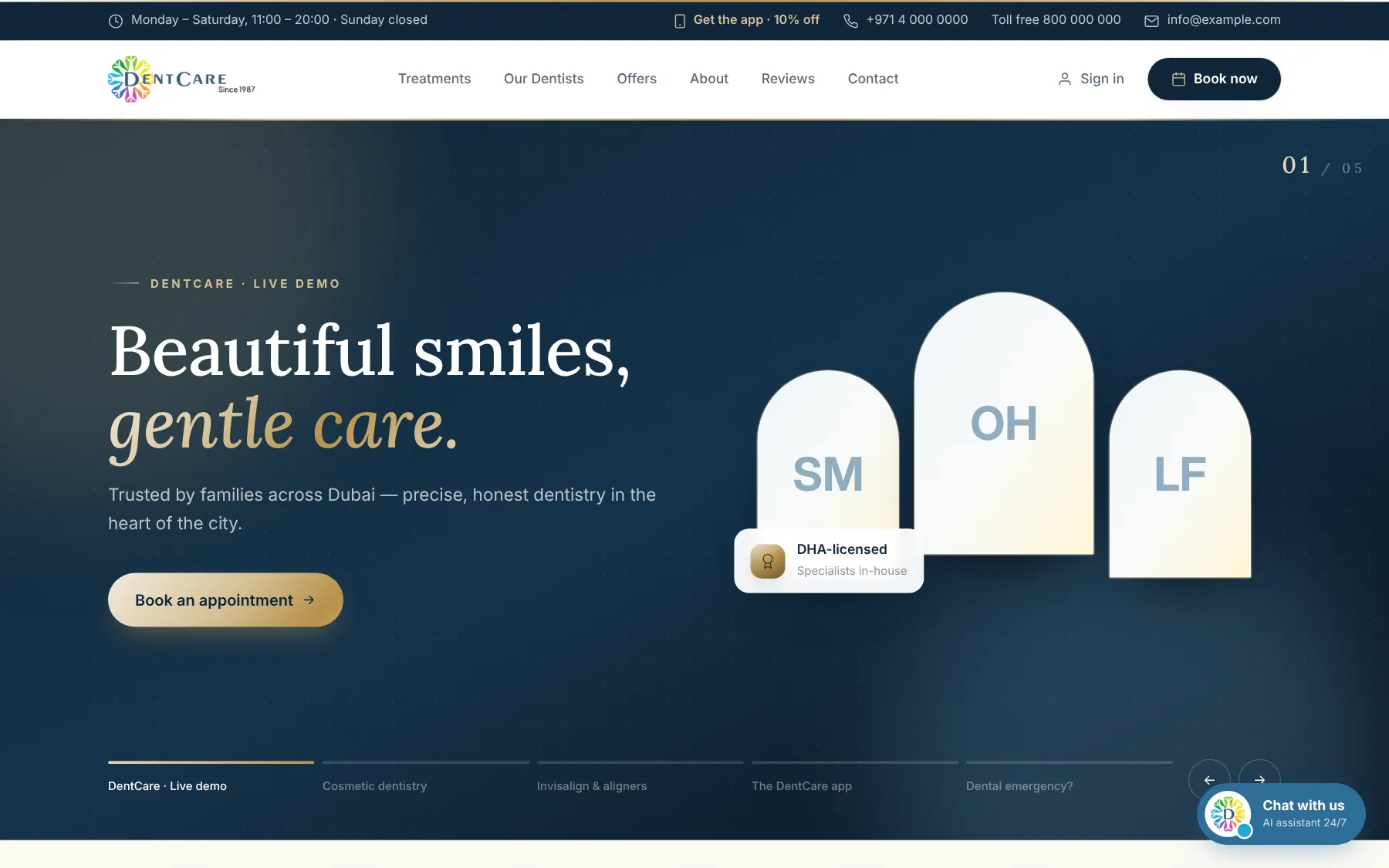 DentCare Suite live demo