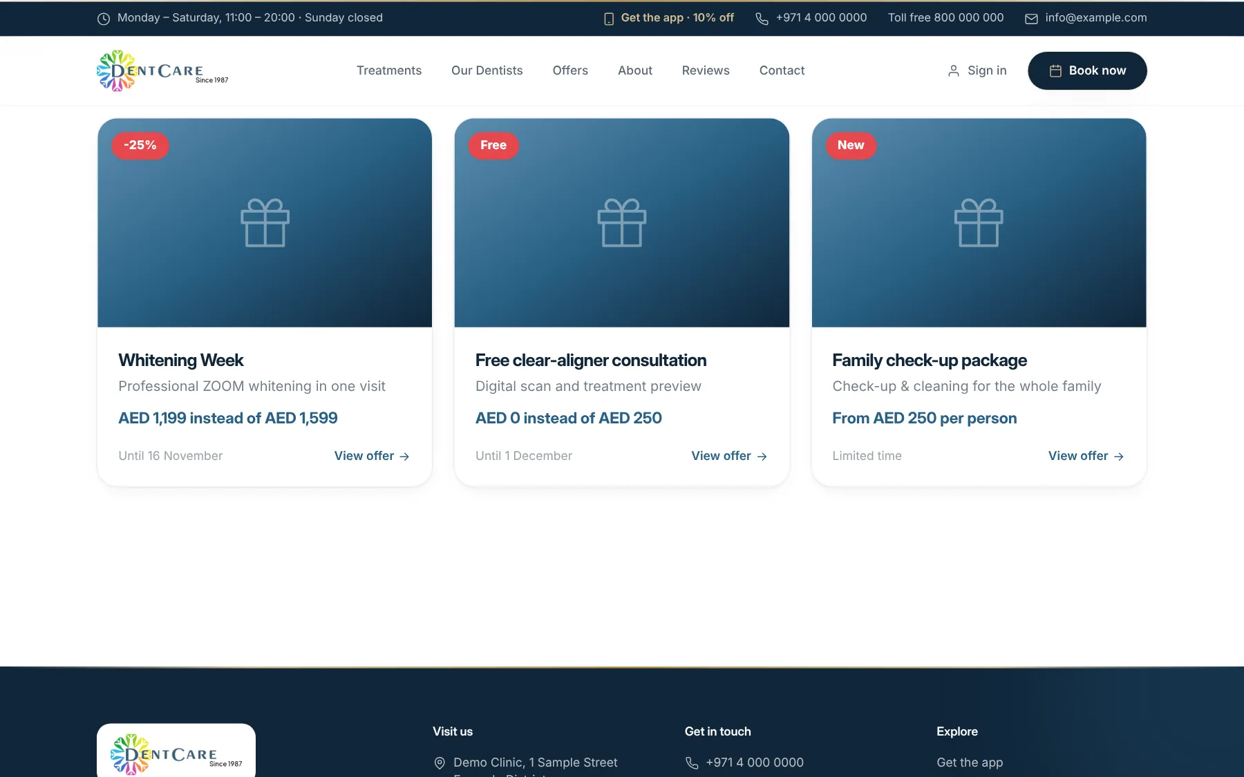 DentCare Suite — Offers