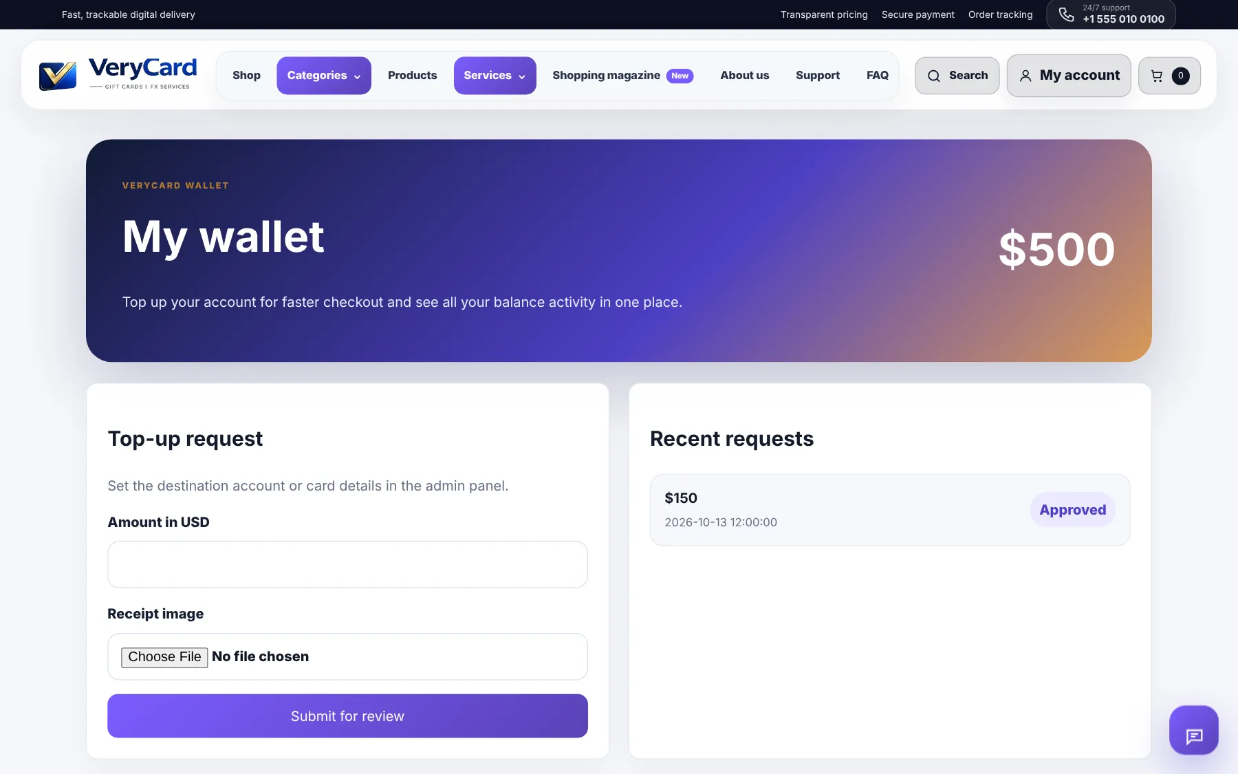 VeryCard — Wallet